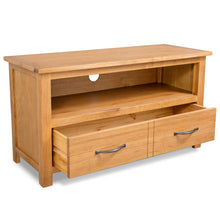 Tv-Meubel 90X35X48 Cm Massief Eikenhout