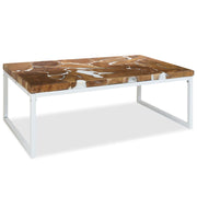 Salontafel 110x60x40 cm teakhout hars