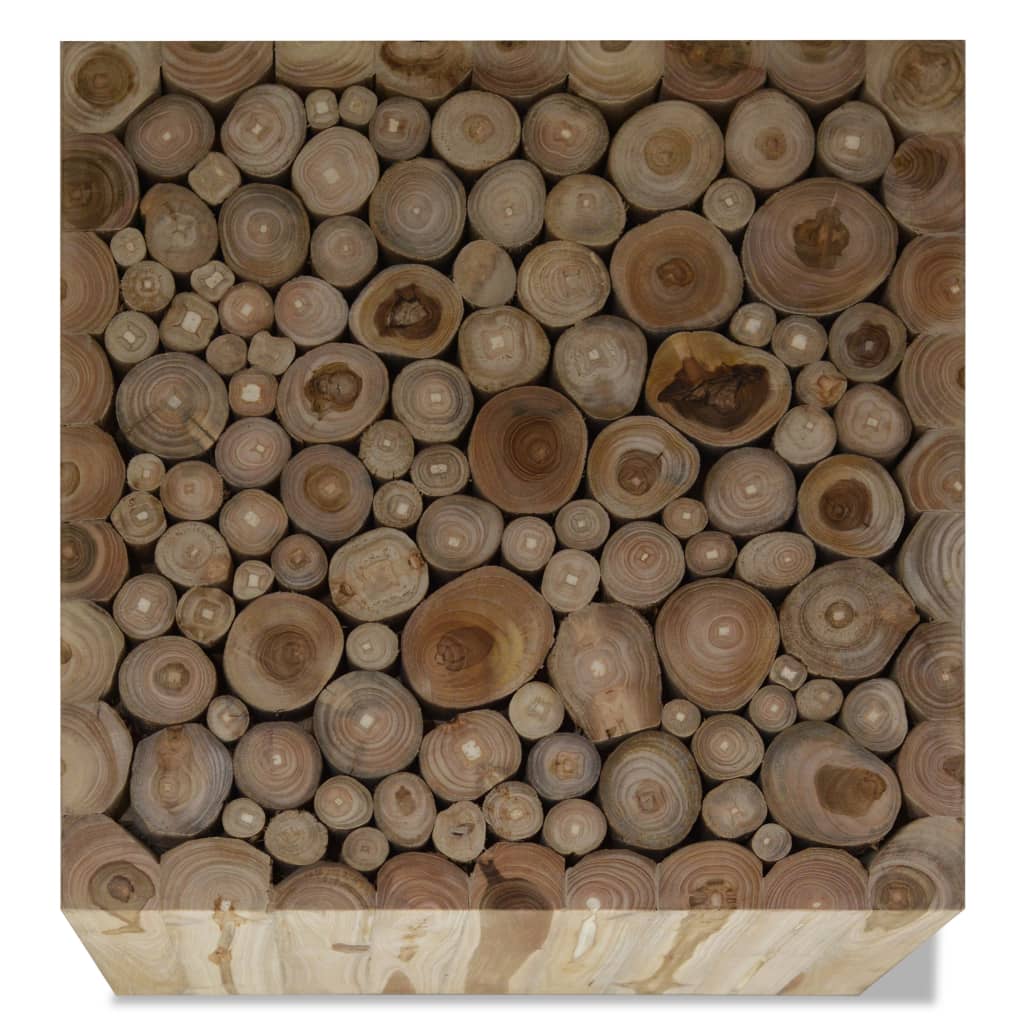 Salontafel Echt Teakhout 50 x 50 x 35 cm
