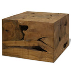 Coffee table 50x50x35 cm genuine teak wood brown