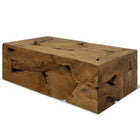 Coffee table 90x50x30 cm genuine teak wood brown