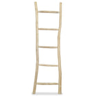 Teak towel ladder with 5 rungs 45x150 cm