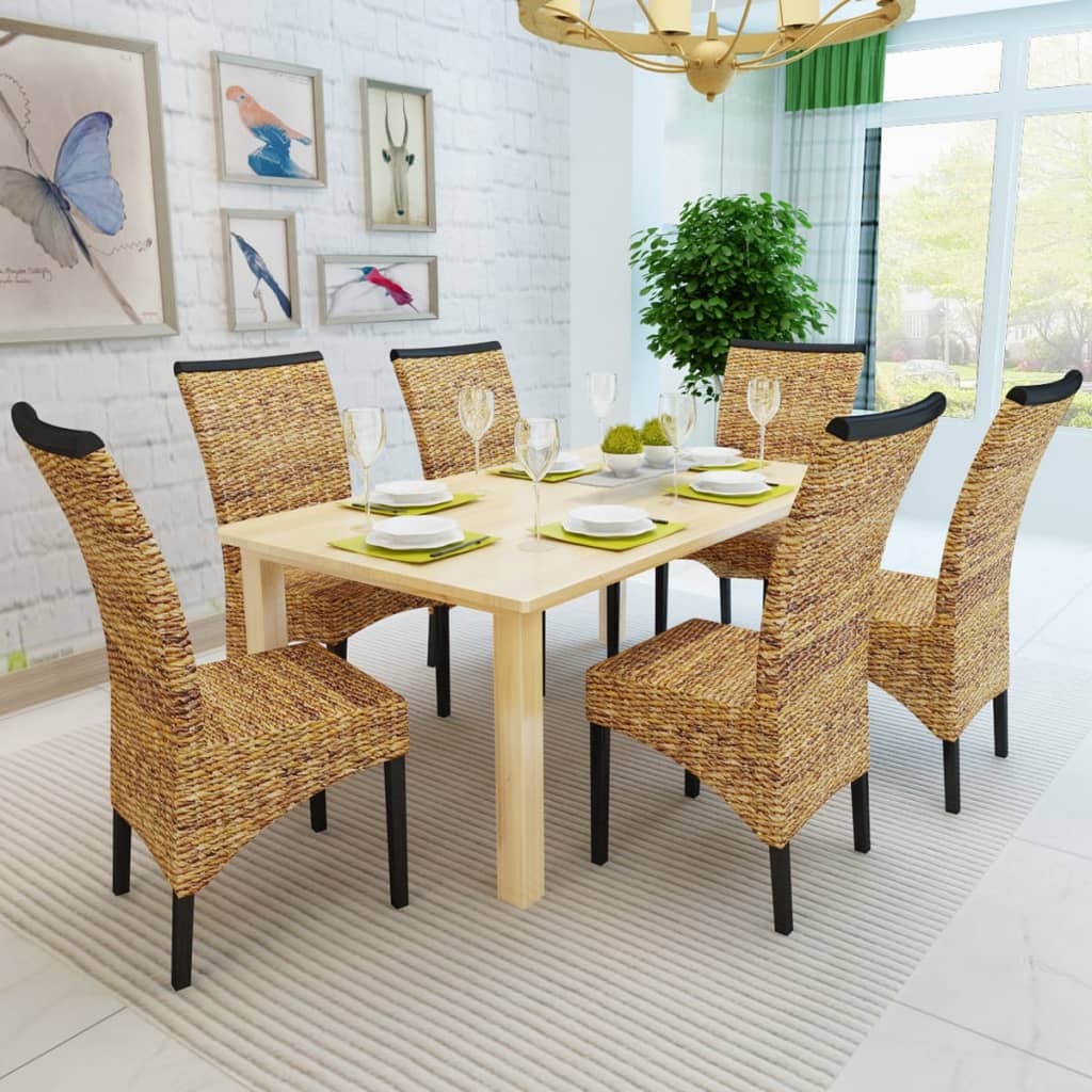 Eetkamerstoelen Abaca En Massief Mangohout 6