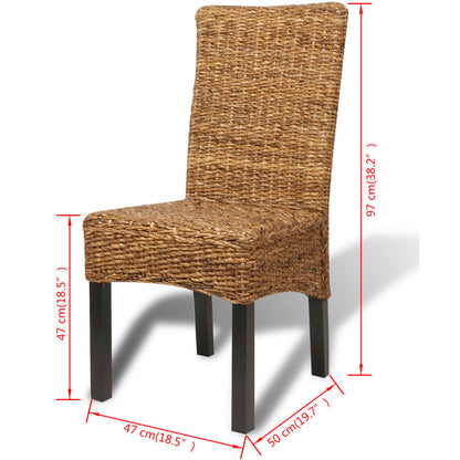 Eetkamerstoelen Abaca En Massief Mangohout 6