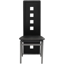 Eetkamerstoelen Kunstleer 6 Zwart