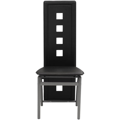 Eetkamerstoelen Kunstleer 6 Zwart