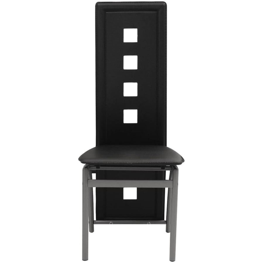 Eetkamerstoelen Kunstleer 6 Zwart