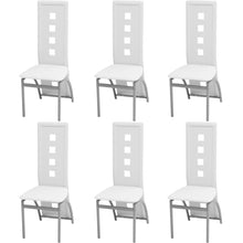 Eetkamerstoelen Kunstleer 6 Wit