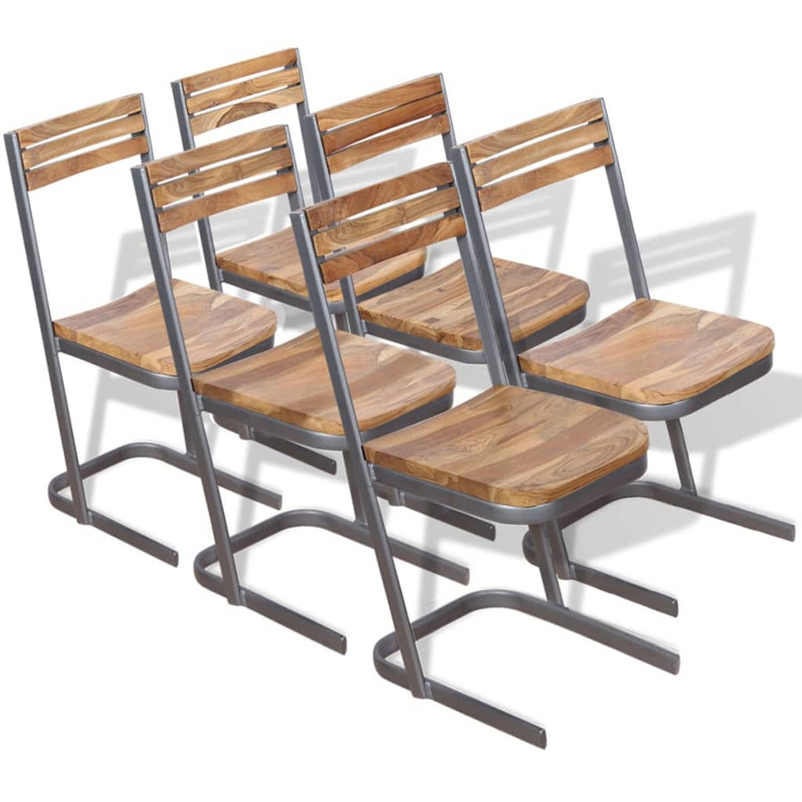 Eetkamerstoelen 6 Stuks Massief Teakhout