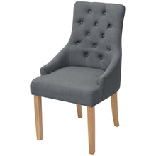 Eetkamerstoelen Stof 6 Donkergrijs