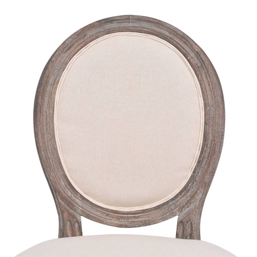 Eetkamerstoelen Stof Crème 6 Linnen