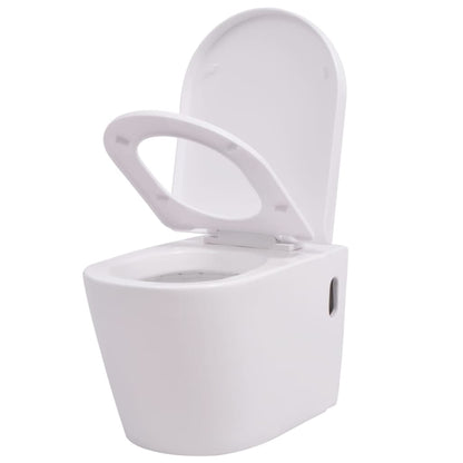 Hangend Toilet Met Verborgen Stortbak Keramiek Wit