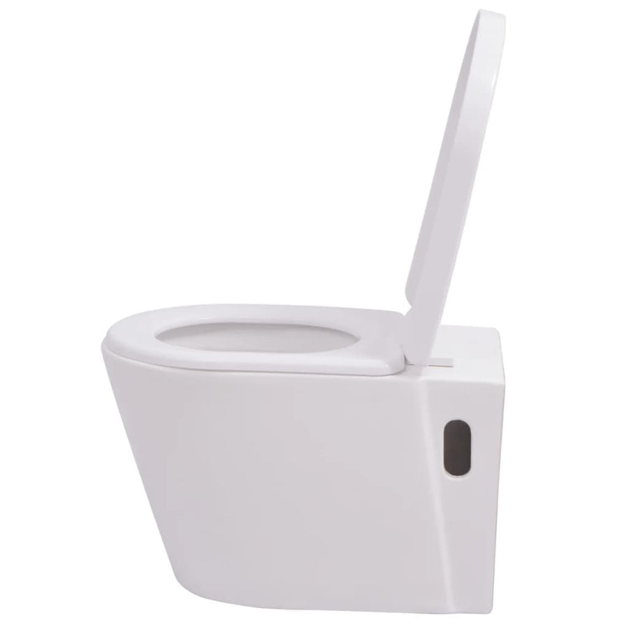 Hangend Toilet Met Verborgen Stortbak Keramiek Wit