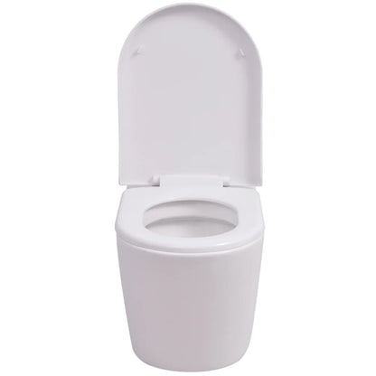 Hangend Toilet Met Verborgen Stortbak Keramiek Wit