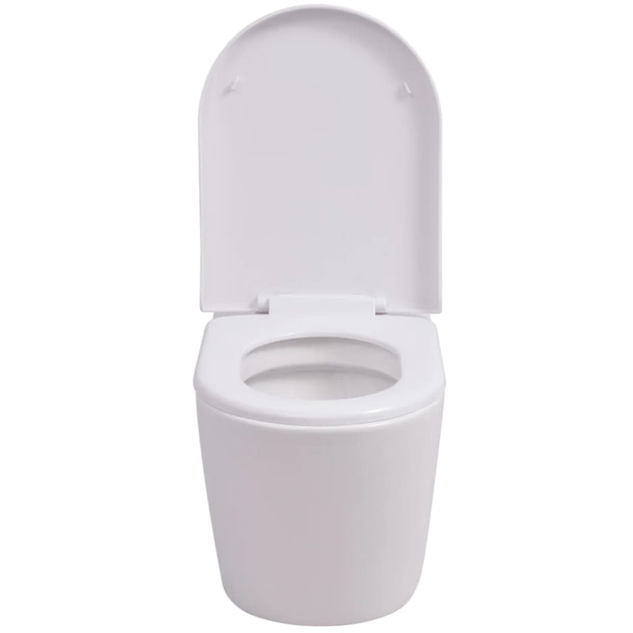 Hangend Toilet Met Verborgen Stortbak Keramiek Wit