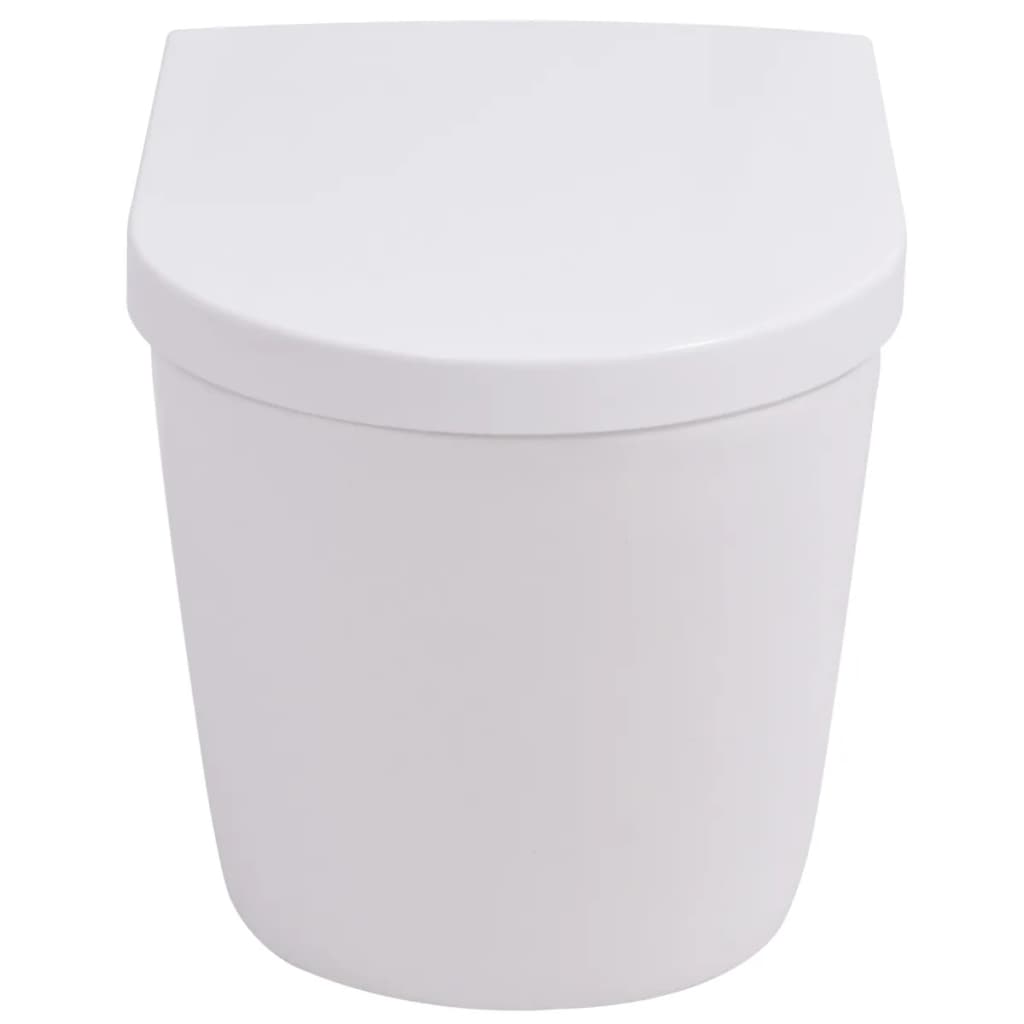 Hangend Toilet Met Verborgen Stortbak Keramiek Wit