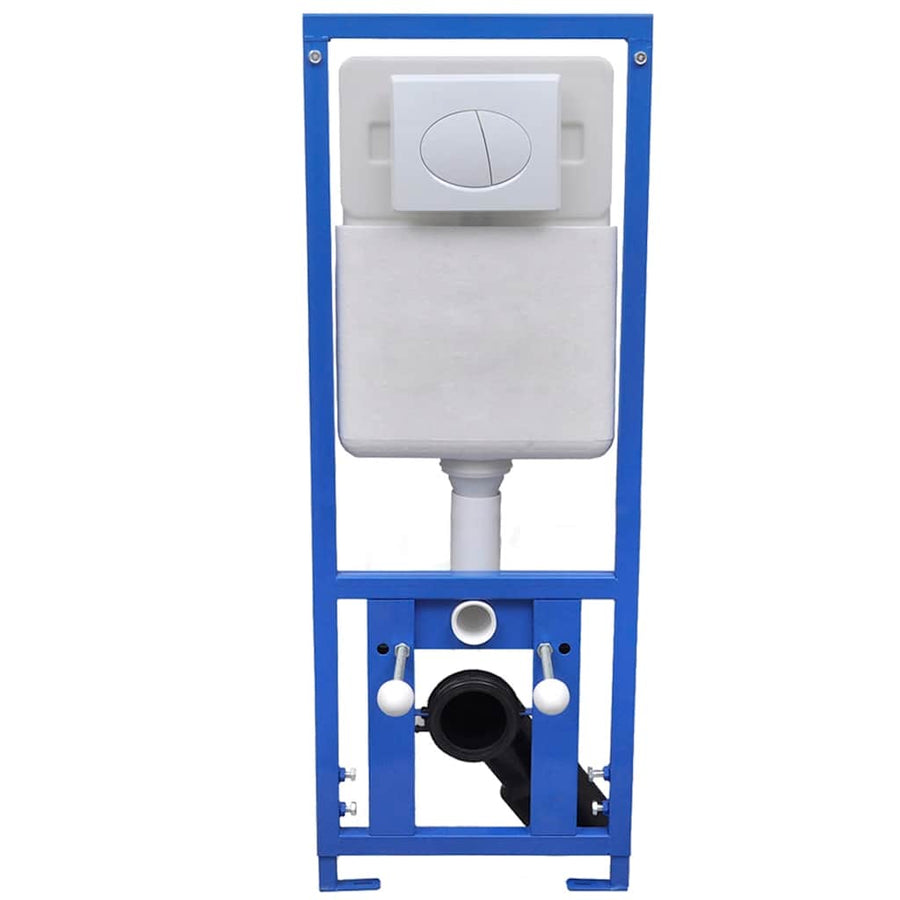 Hangend Toilet Met Verborgen Stortbak Keramiek Zwart