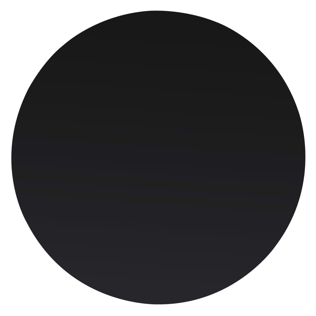 Tafelblad Van Gehard Glas 300 Mm Rond 1 Ø 30 cm Zwart