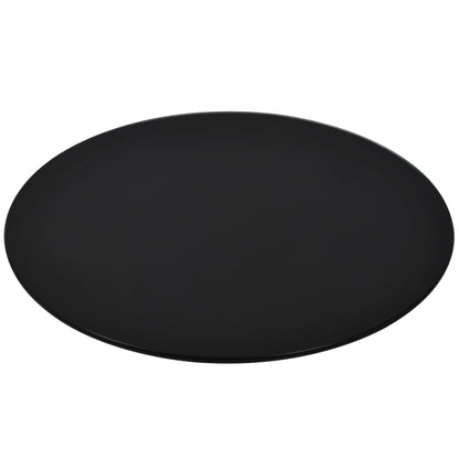 Tafelblad Van Gehard Glas 300 Mm Rond 1 Ø 30 cm Zwart