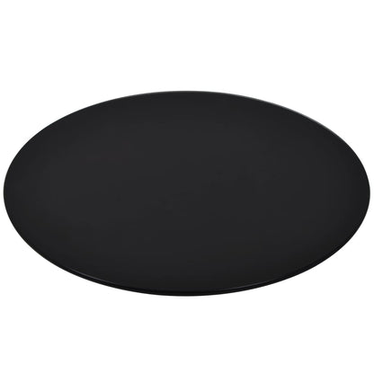 Tafelblad Van Gehard Glas 400 Mm Rond 1 Ø 40 cm Zwart