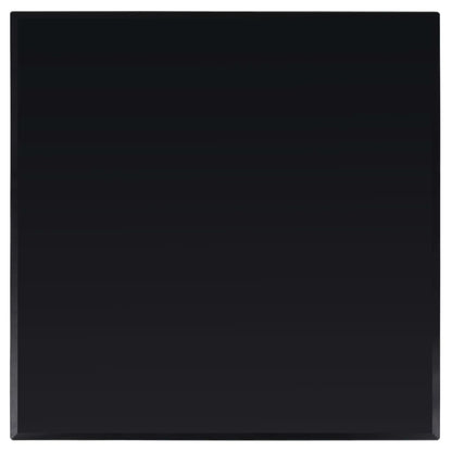 Tafelblad van gehard glas 700x700 mm vierkant 70 x 70 cm Zwart