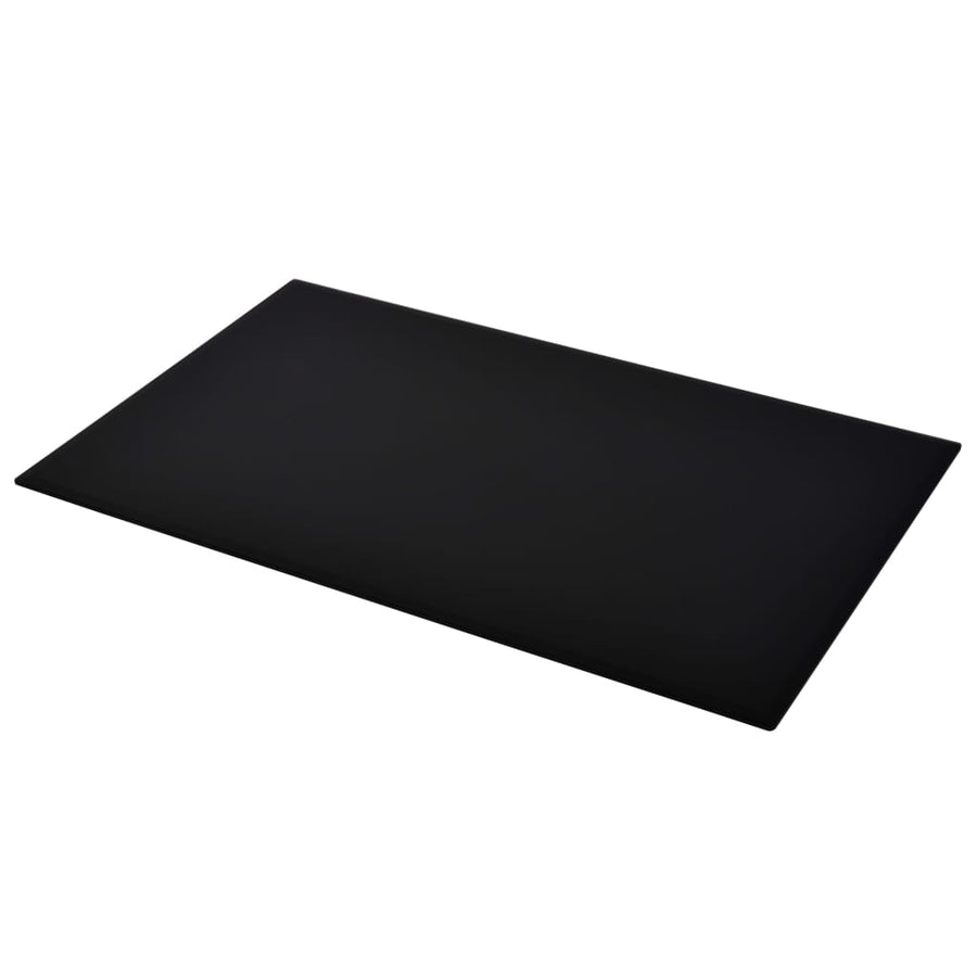 Tafelblad Van Gehard Glas 200X650 Mm Rechthoekig 120 x 65 cm Zwart