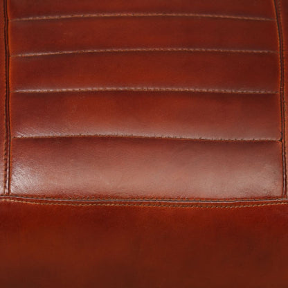 Loungestoel Echt Leer Bruin