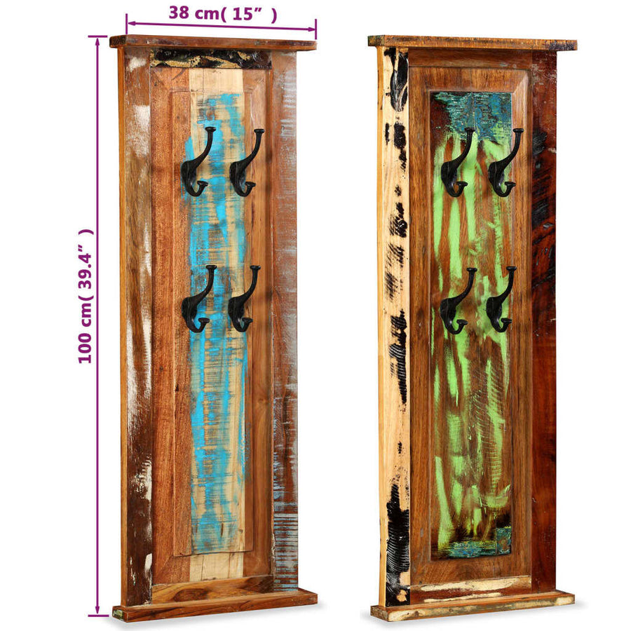 Kapstokken 38X100 Cm massief gerecycled hout