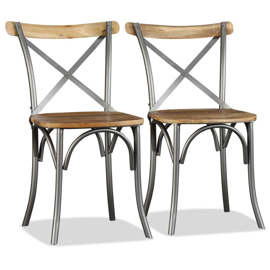 Eetkamerstoelen Massief Mangohout 2