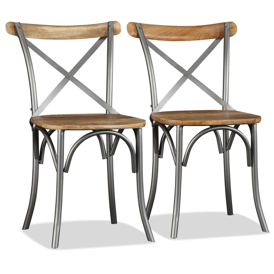 Eetkamerstoelen Massief Mangohout 2