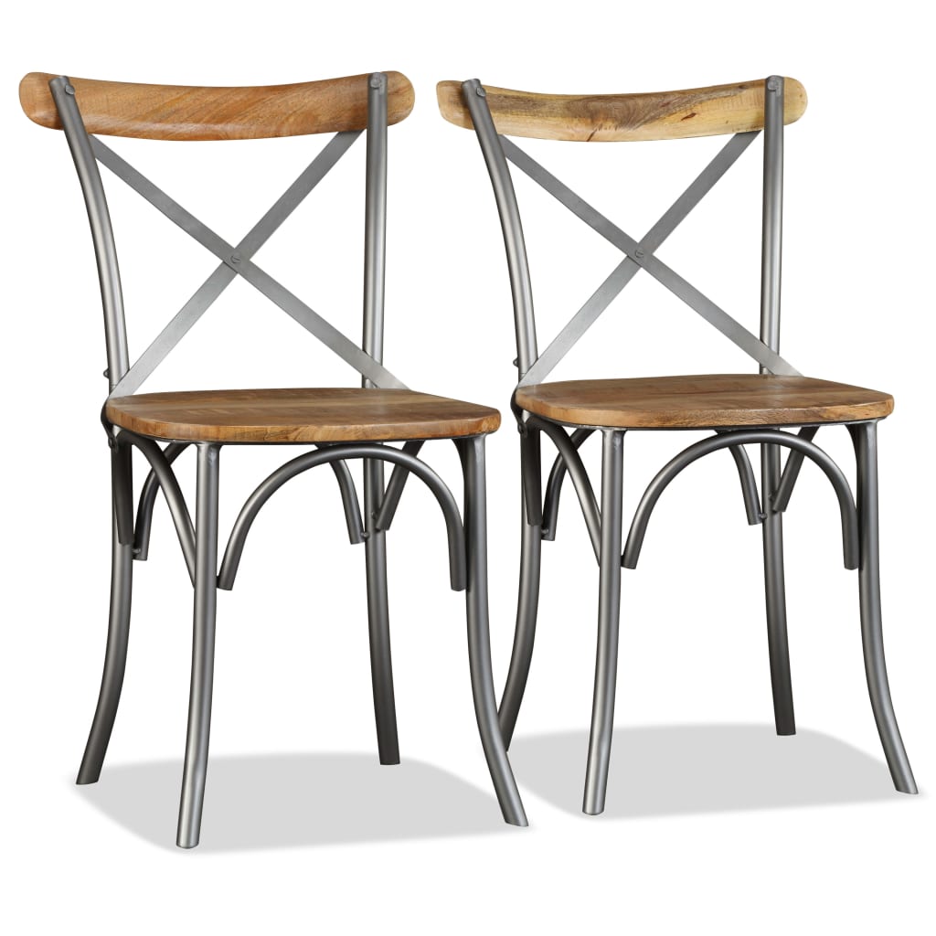 Eetkamerstoelen Massief Mangohout 2