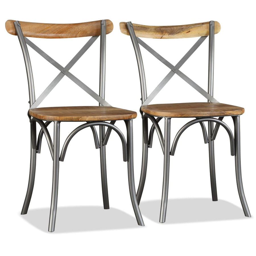 Eetkamerstoelen Massief Mangohout 2