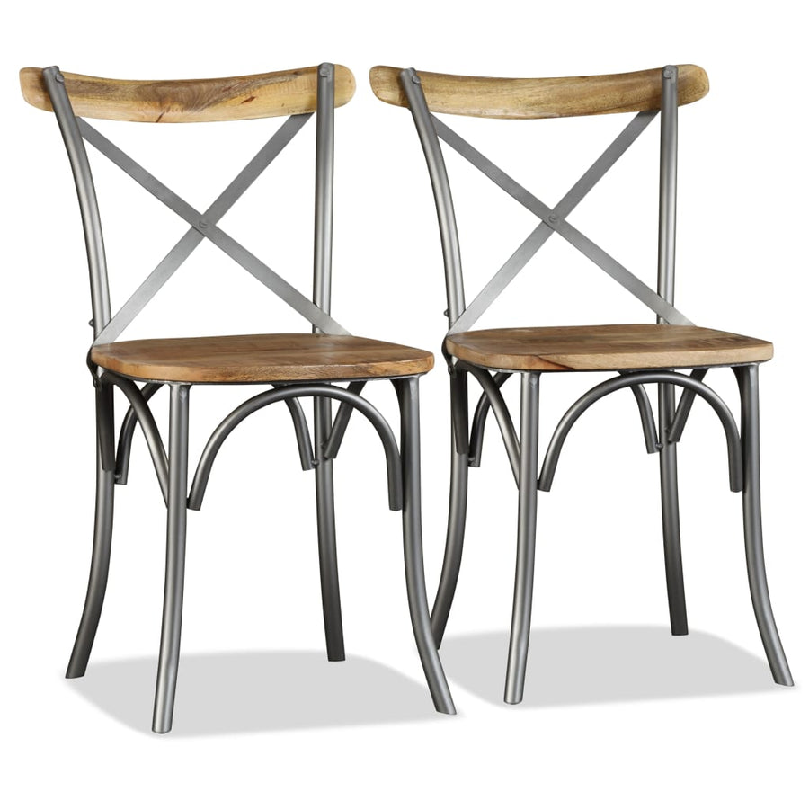 Eetkamerstoelen Massief Mangohout 2