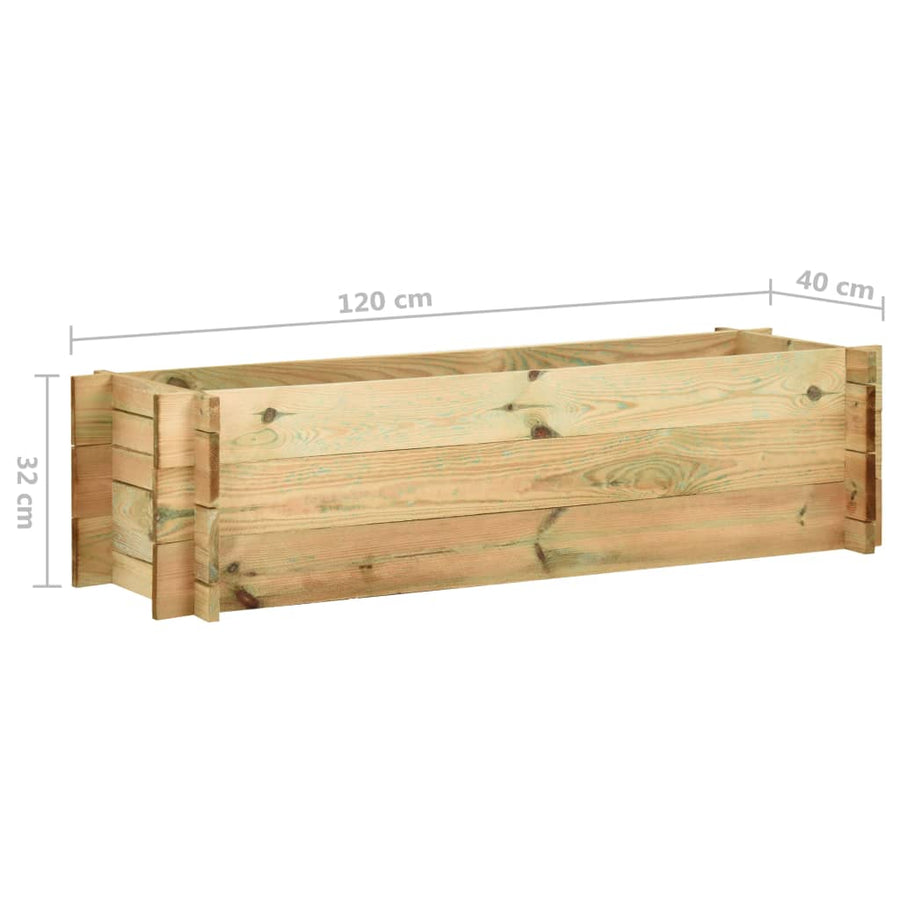 Plantenbak Geïmpregneerd Grenenhout 120 cm