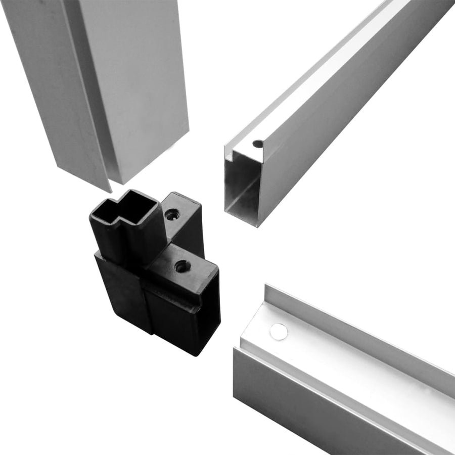 Tuinkas 10,53 M² Versterkt Aluminium 421 x 250 x 195 cm