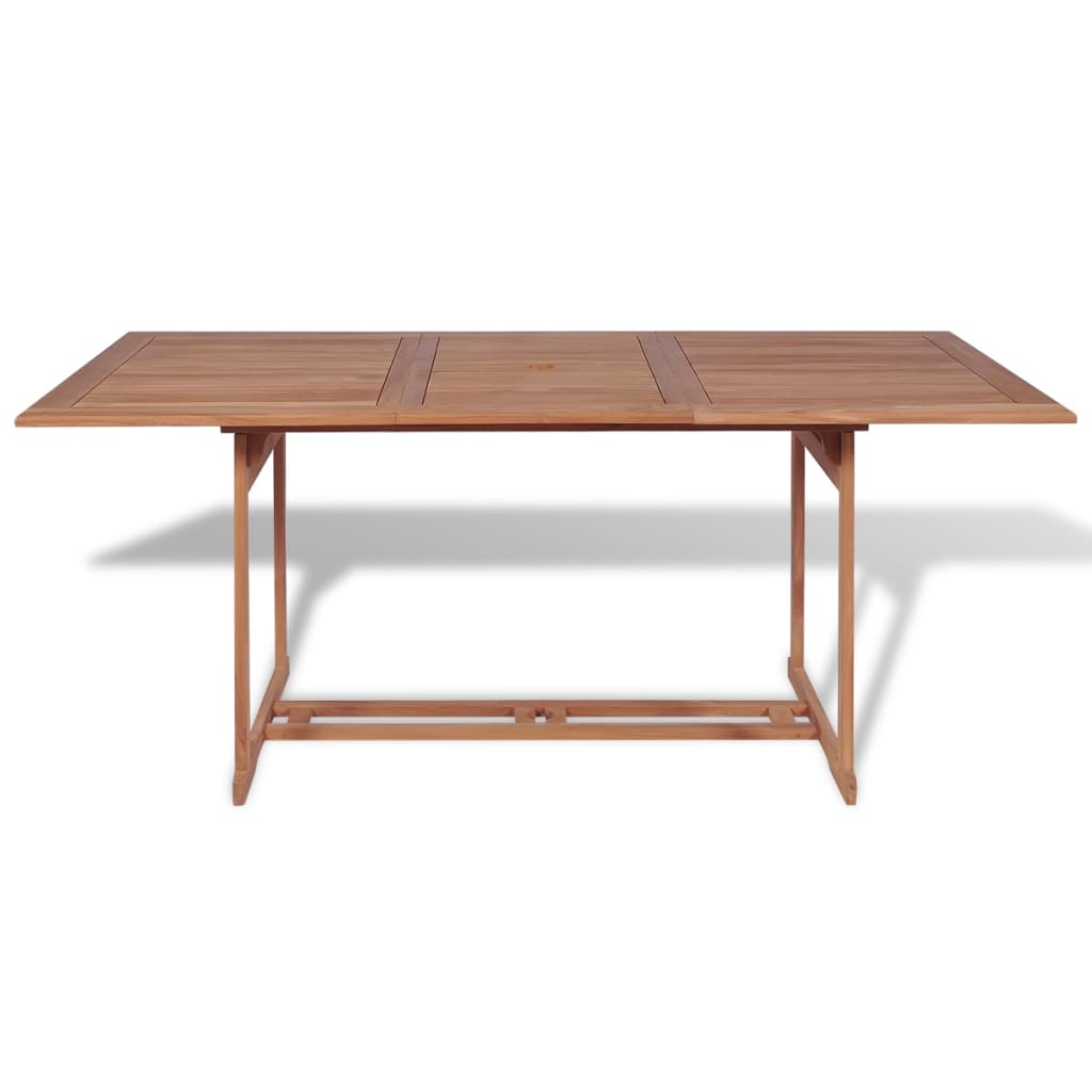 Tuintafel Massief Teakhout 180 x 90 x 75 cm Rechthoekig
