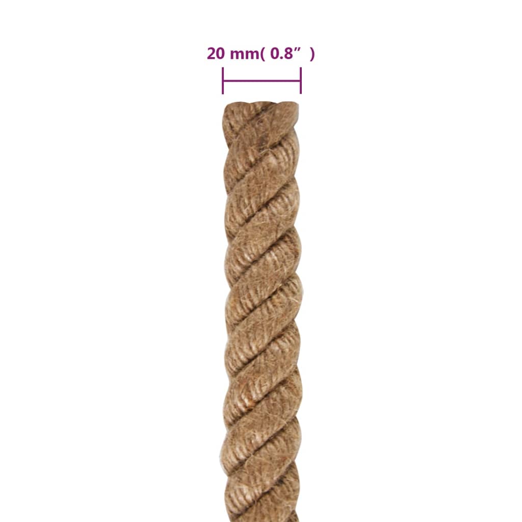 Touw 100% jute 20 mm 50 m 20 mm 50 m