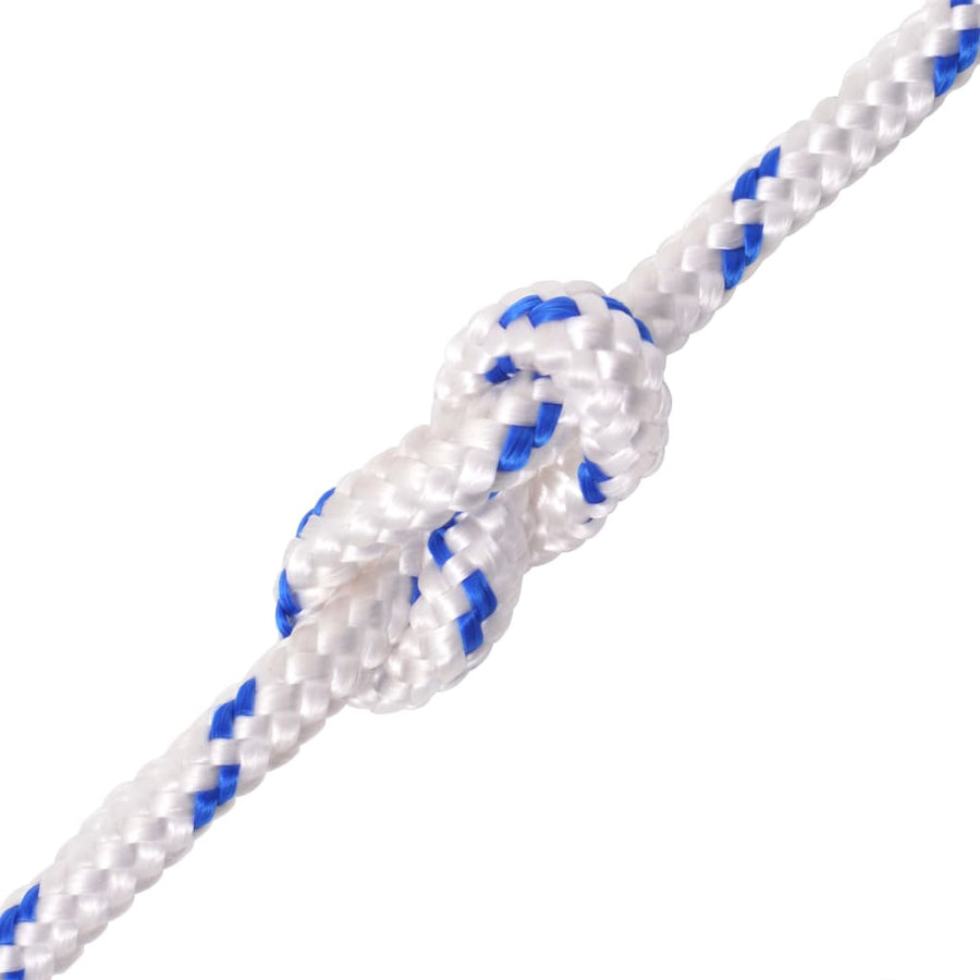 Boot Touw 2 Mm Polypropyleen Wit En Blauw 12 mm 50 m