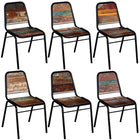 Eetkamerstoelen 6 st massief gerecycled hout 44x59x89 cm