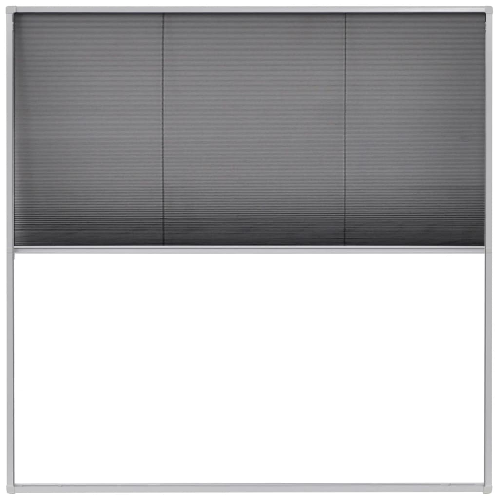 Raamhor Plissé Aluminium 120 x 120 cm Wit