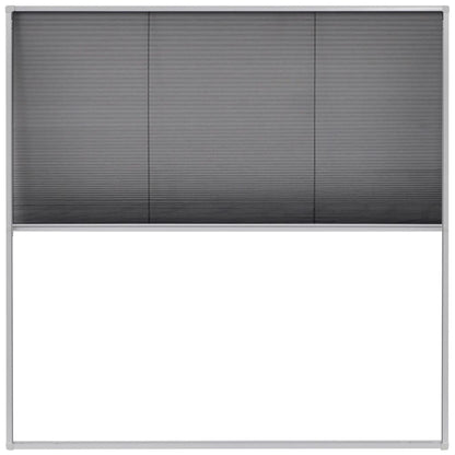 Raamhor Plissé Aluminium 120 x 120 cm Wit