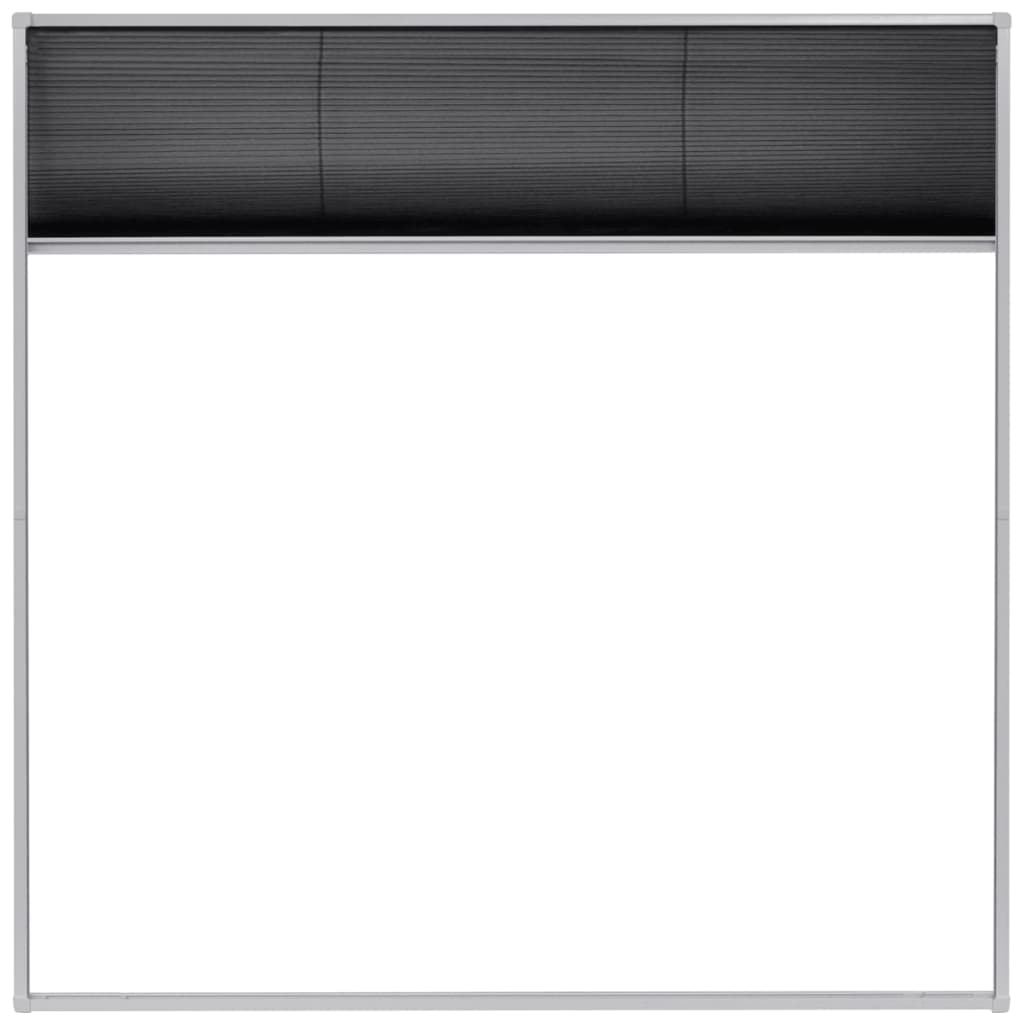 Raamhor Plissé Aluminium 120 x 120 cm Wit