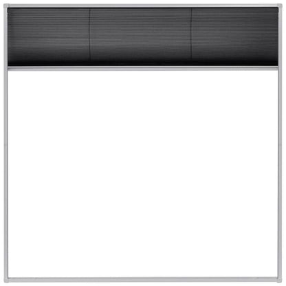 Raamhor Plissé Aluminium 120 x 120 cm Wit