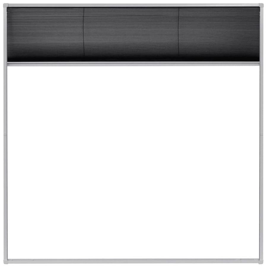 Raamhor Plissé Aluminium 120 x 120 cm Wit