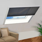Pleated insect screen 120x120 cm aluminum