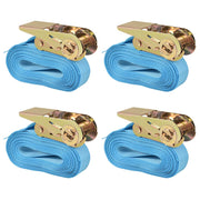 Spanbanden 0,8 ton 6m 25mm blauw 4 stuks
