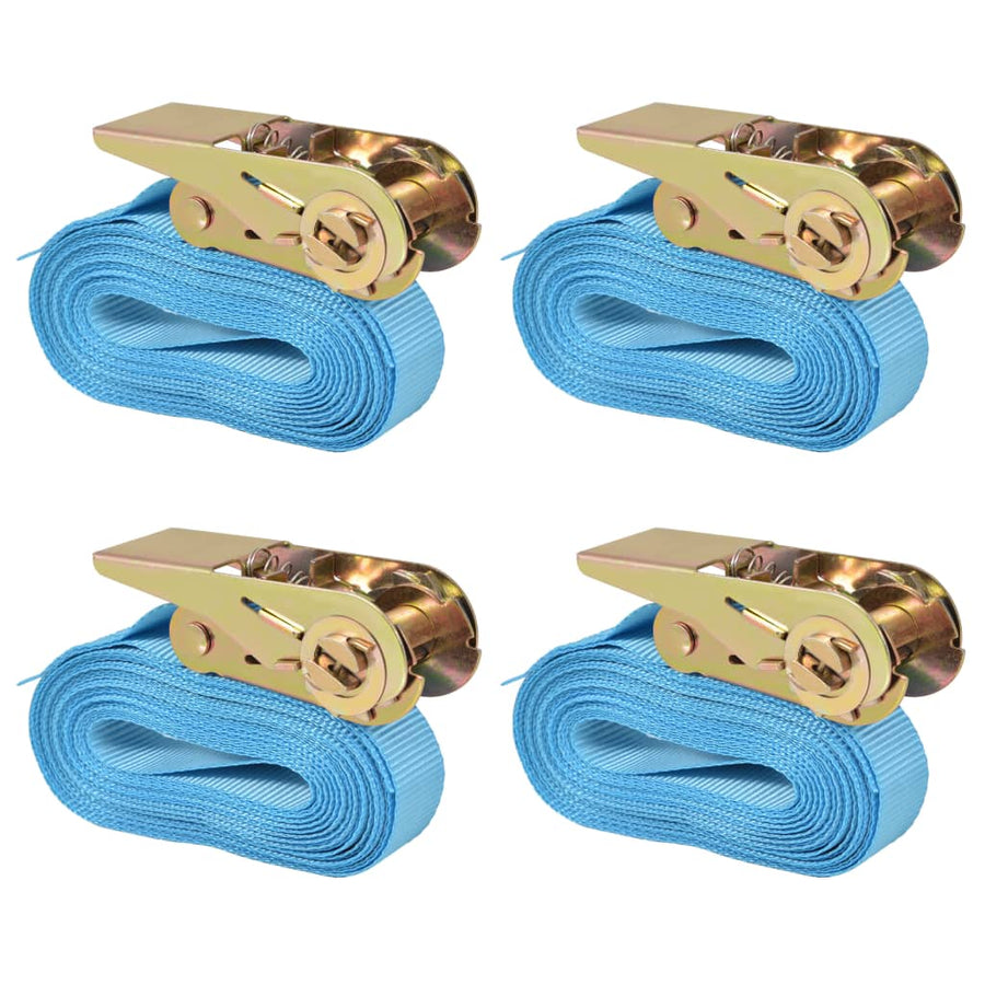 Spanbanden 0,8 Ton 6Mx25Mm St 4 6 m x 25 mm Blauw