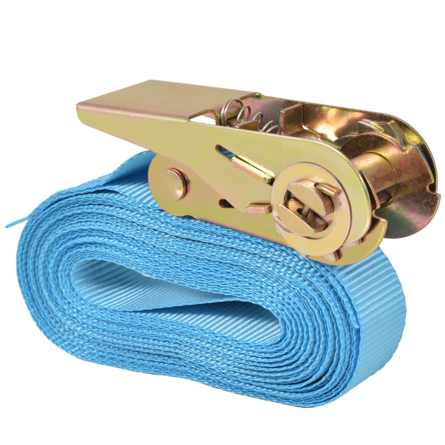 Spanbanden 0,8 Ton 6Mx25Mm St 4 6 m x 25 mm Blauw