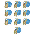 Spanbanden 2 ton 6mx38mm blauw 10 st