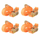 Lashing straps 0.4 ton 6mx25mm orange 4 pcs